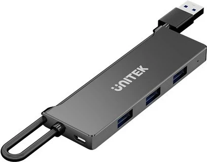 USB hub Unitek Y-3145C, 4x USB-A 5Gbps, črn