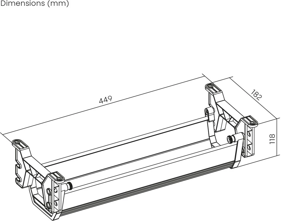 Organizator kablov pod mizo Maclean MC-106 W, bel