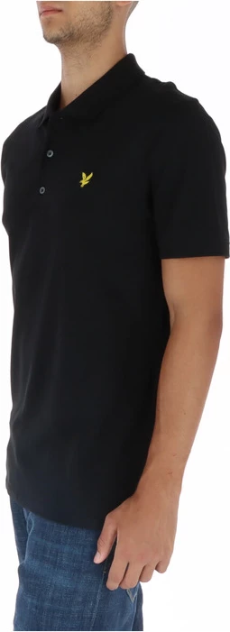 Polo majica Lyle & Scott, črna