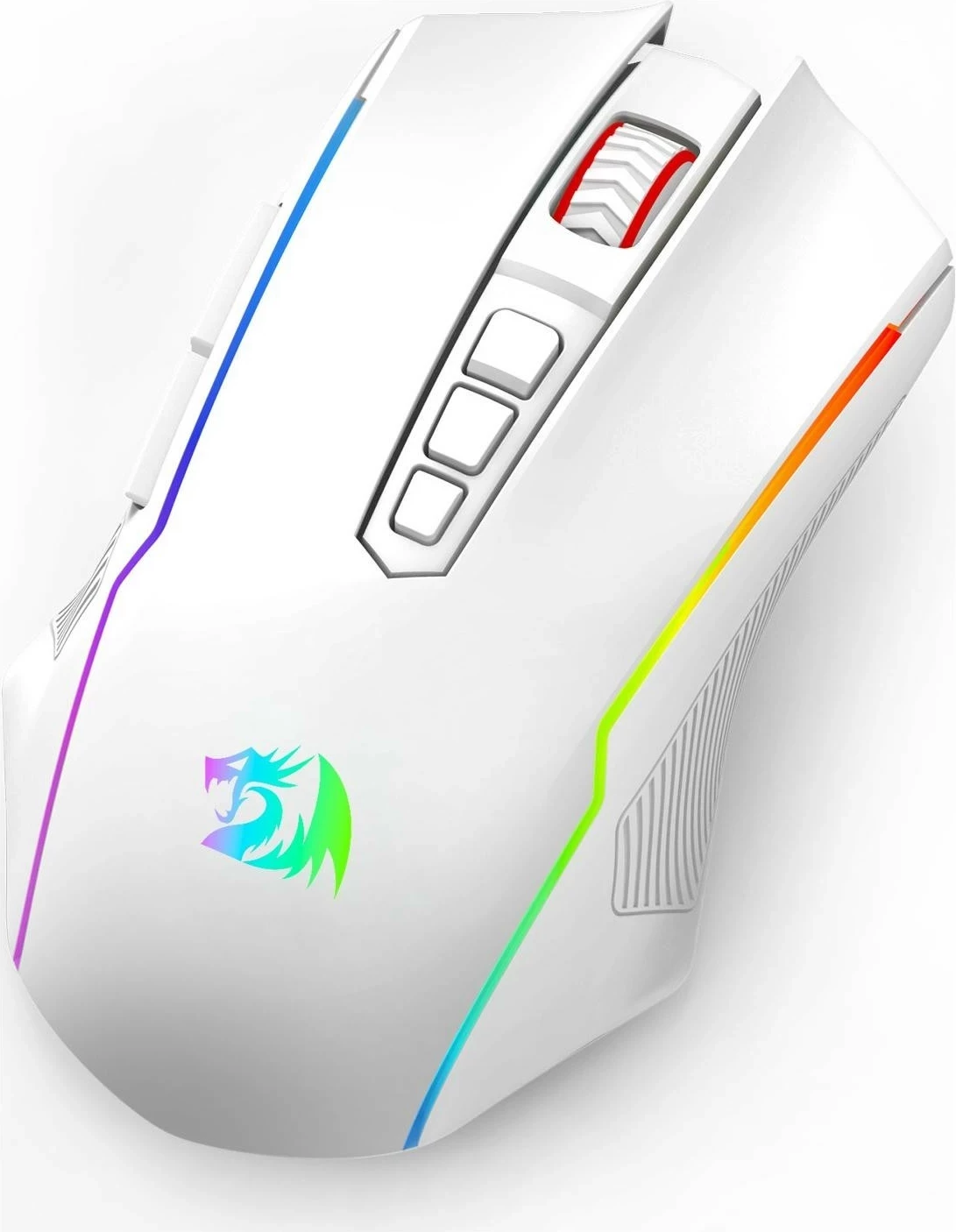 Brezžični miš z RGB Redragon M914W-RGB NIX, 5000 DPI, bela