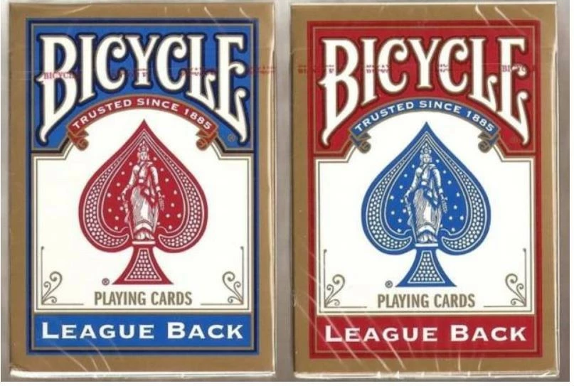 Karte za igranje, Bicycle League Back, dve barvi (rdeča ali modra), 1 kos