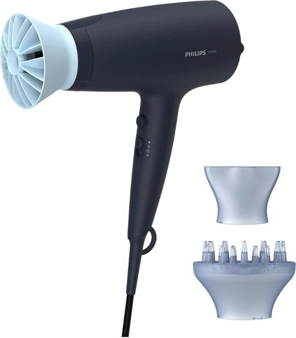 Sušilnik za lase Philips BHD360/20, 2100 W, črn
