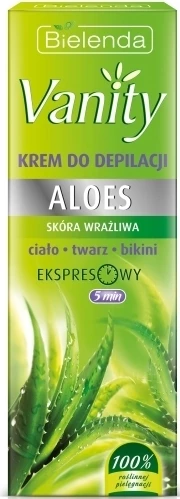 Krema za depilacijo za ženske, Bielenda Vanity Aloe, 100 ml