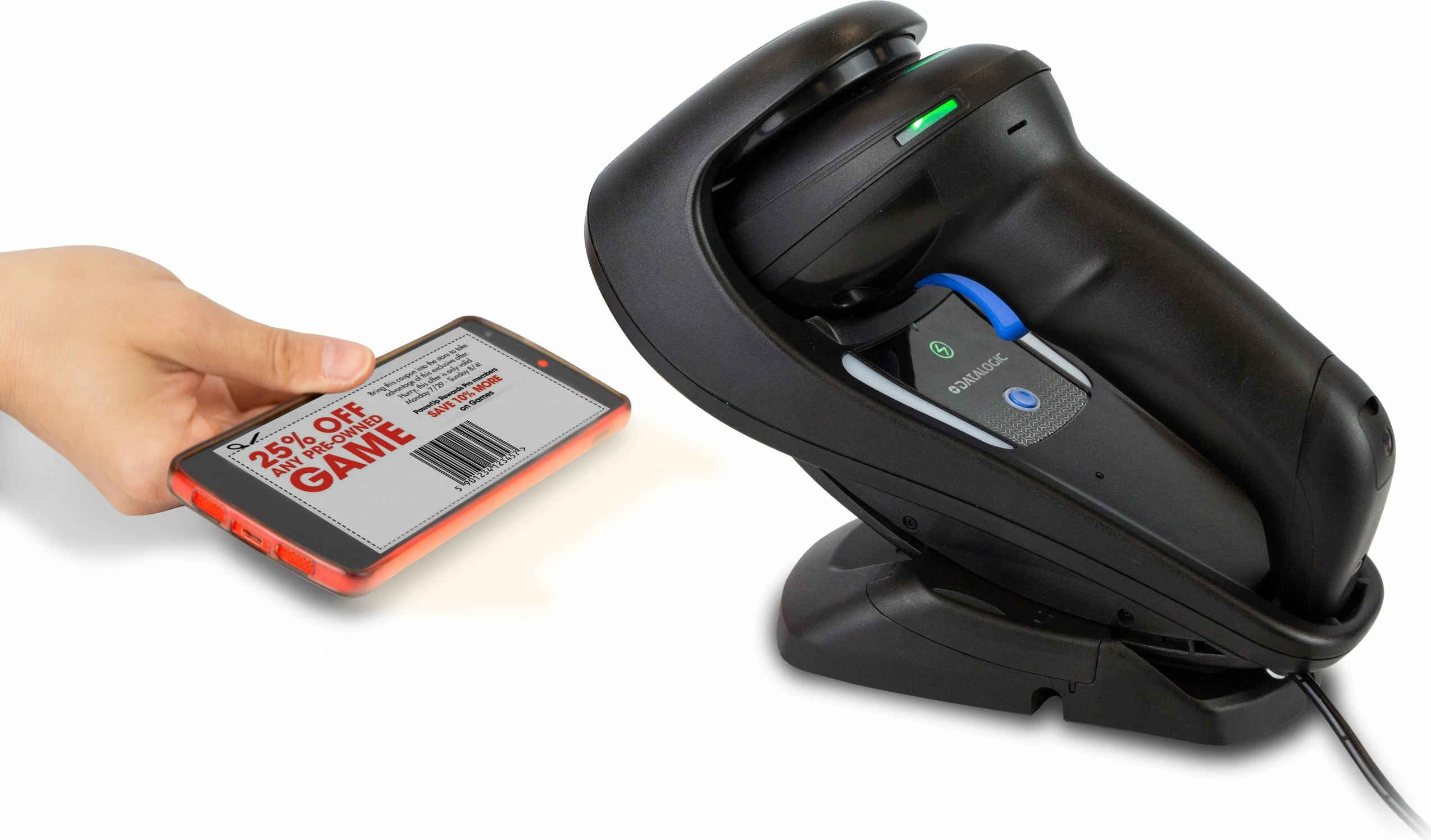 Skenalnik črtnih kod Datalogic Gryphon I GD4520, 1D/2D, 1280 x 800 pikslov, črn