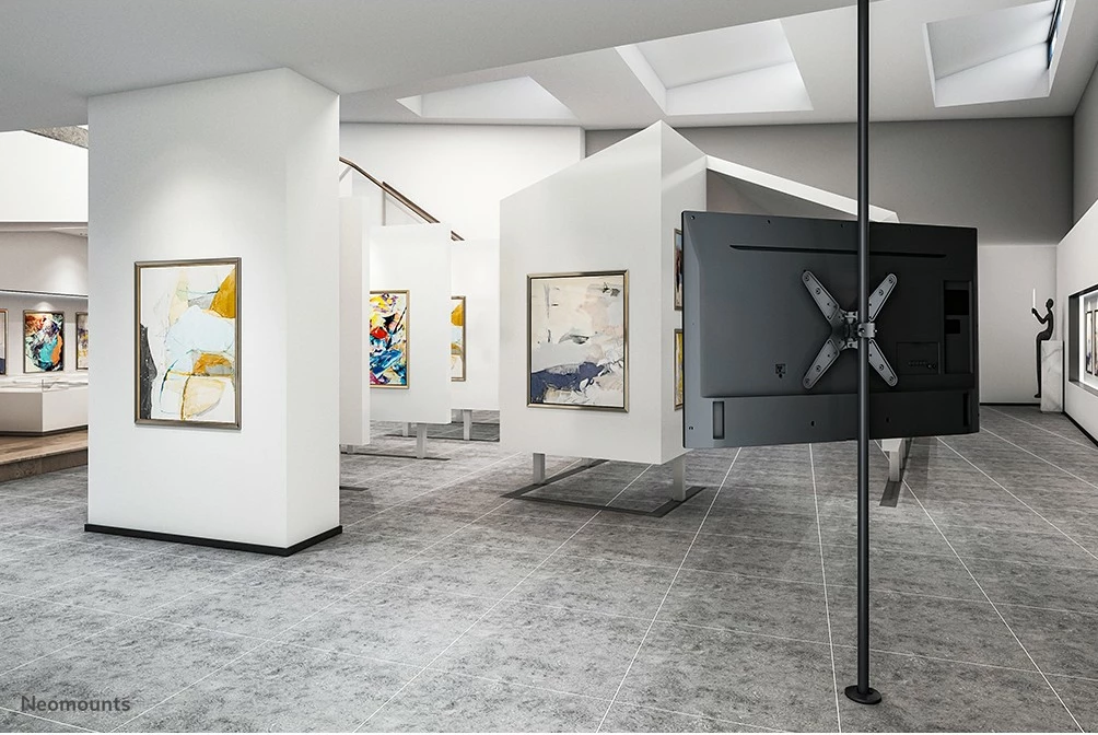 Stenski nosilec za TV Neomounts FL40-430BL14, montaža na drog, 32–55 palcev, jeklo, črn Stenski nosilec za TV Neomounts FL40-430BL14, montaža na drog, 32–55 palcev, jeklo, črn