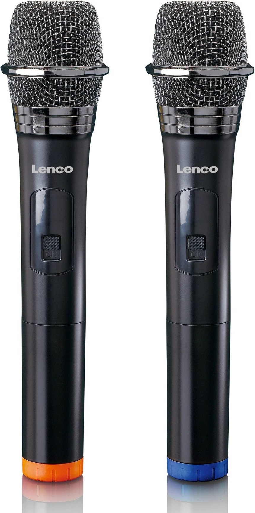 Brezžični mikrofon, Lenco MCW-020BK, 2 kosa, plastika, črn