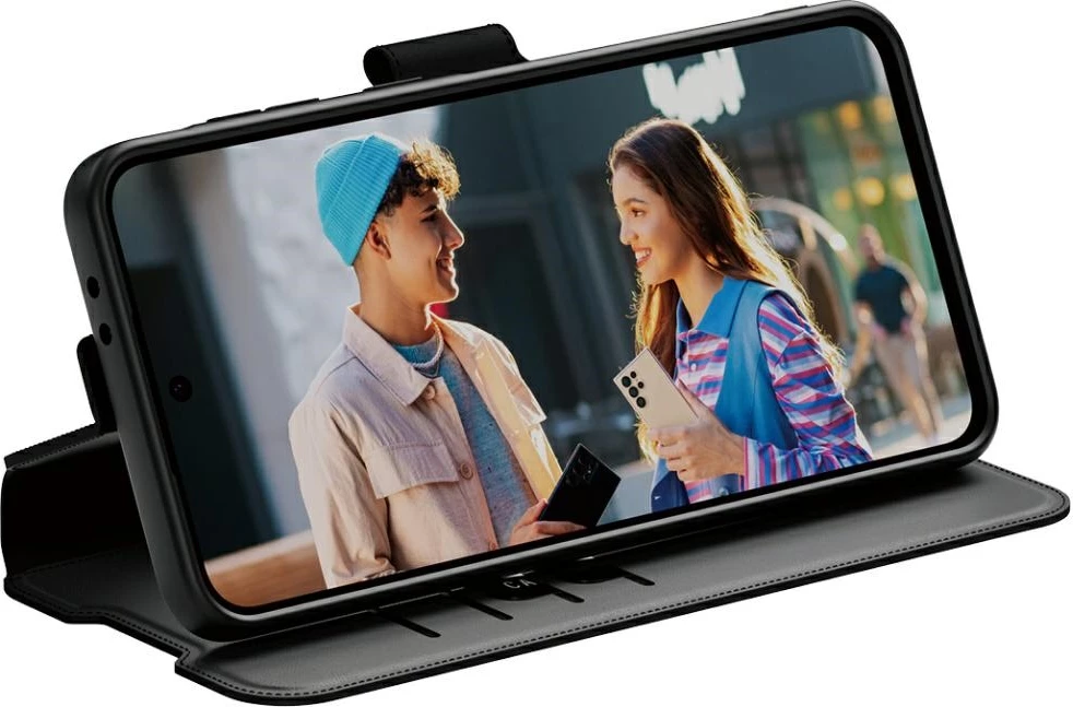 Ovitek za telefon PanzerGlass CARE Wallet Kickstand za Samsung Galaxy A56 5G, črn