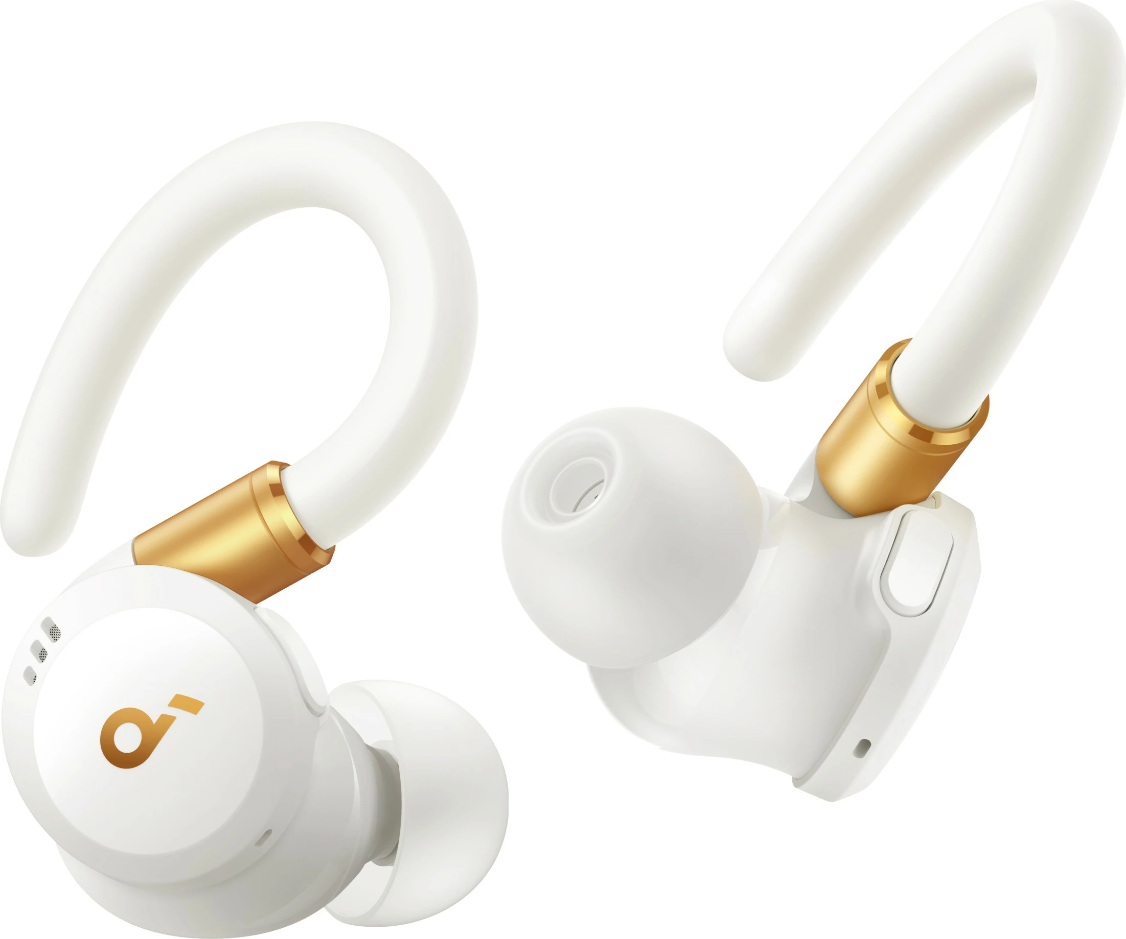 Konstrukcija športnih brezžičnih slušalk Soundcore Sport X20, Anker, bela