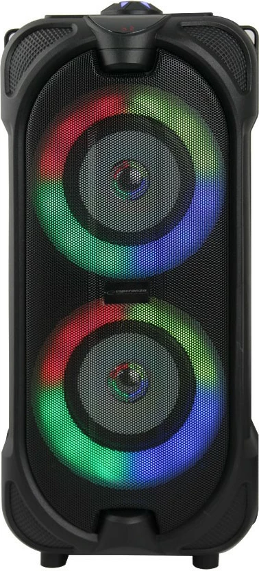 Prenosni zvočnik Esperanza RYTHM Bluetooth z LED RGB, 10W, črn