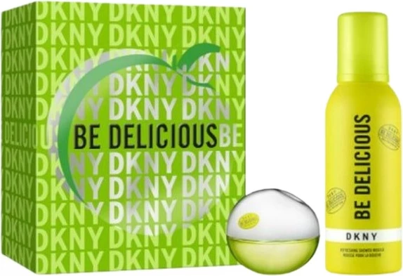 Eau de Parfum in pena za prhanje, DKNY Be Delicious, 30 ml + 150 ml
