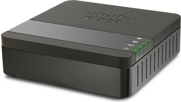 VoIP adapter Cisco ATA191-K9, 2 telefonska priključka, SIP, Ethernet, črn