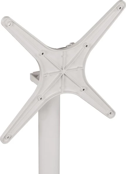 Aluminijasto zložljivo belo mat stojalo s križem 69x69x73-92cm FH459.02