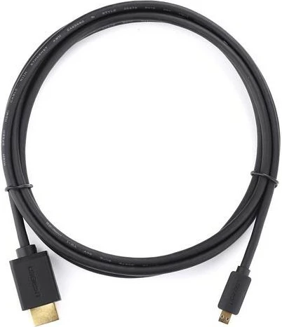 Micro HDMI na HDMI kabel Ugreen 30104, 3 m, 3D, črn Micro HDMI na HDMI kabel Ugreen 30104, 3 m, 3D, črn