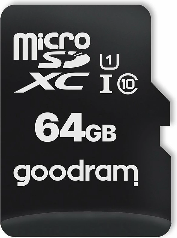Kartica pomnilnika 64 GB microSDXC z adapterjem, Goodram, črna