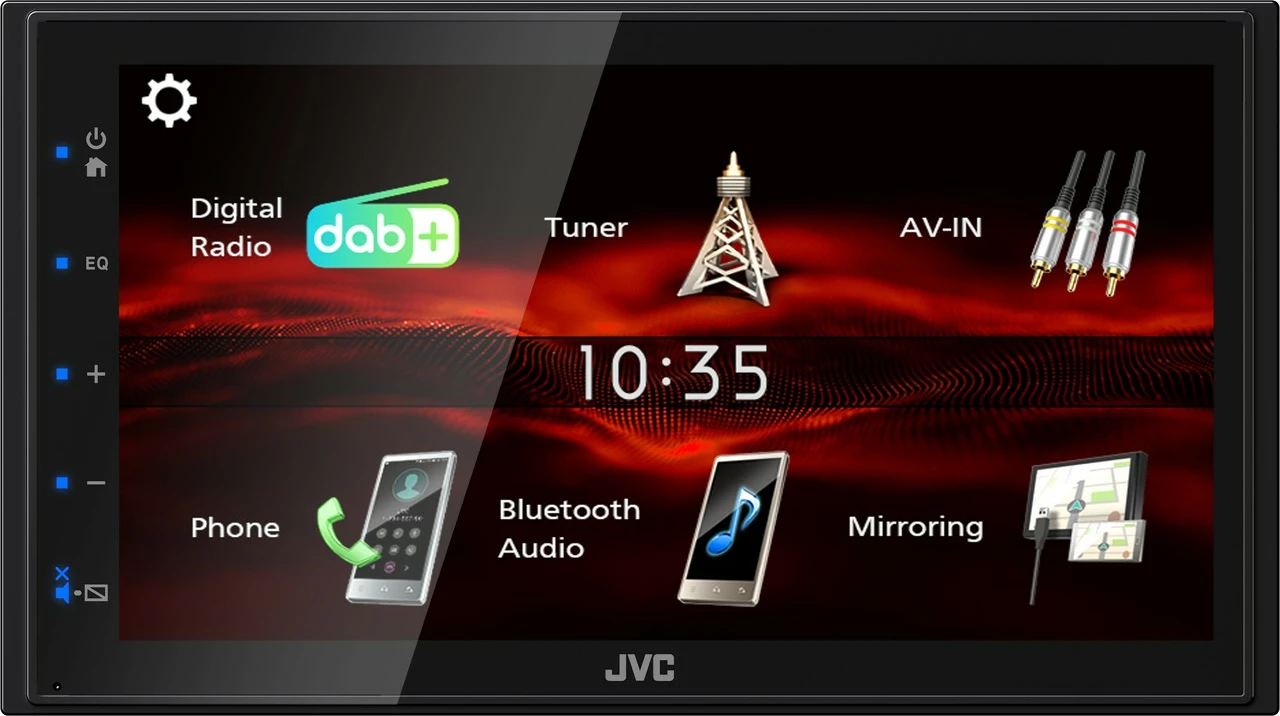 Medijski predvajalnik 6,8" JVC KW-M180DBT, Bluetooth, DAB+, črn