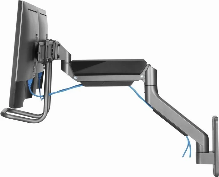 Stenski nosilec za dva monitorja Gembird MA-WA2-02, 17–32 inč, črn