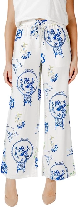 Dekliške/Ženske hlače Ichi, bele