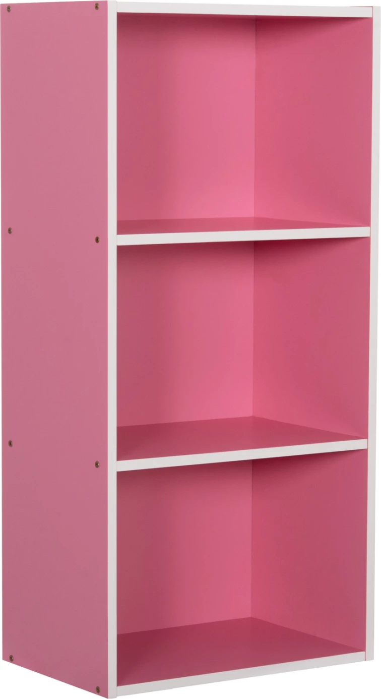 Stenska polica regal CUBICON FH9941.06 melamin v roza-beli barvi 38,5x23,5x80Hcm