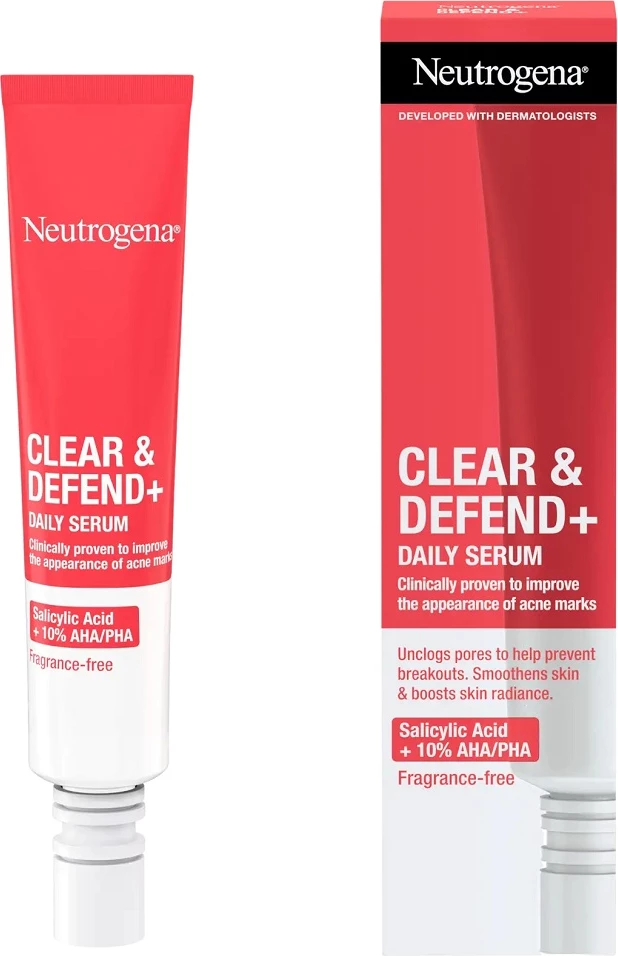 Serum za obraz Clear & Defend+ Neutrogena proti nepravilnostim, 30 ml