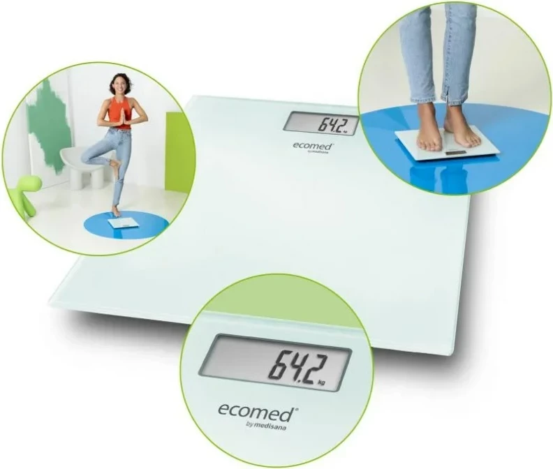 Osebna tehtnica Medisana Ecomed PS-72E, elektronska, bela