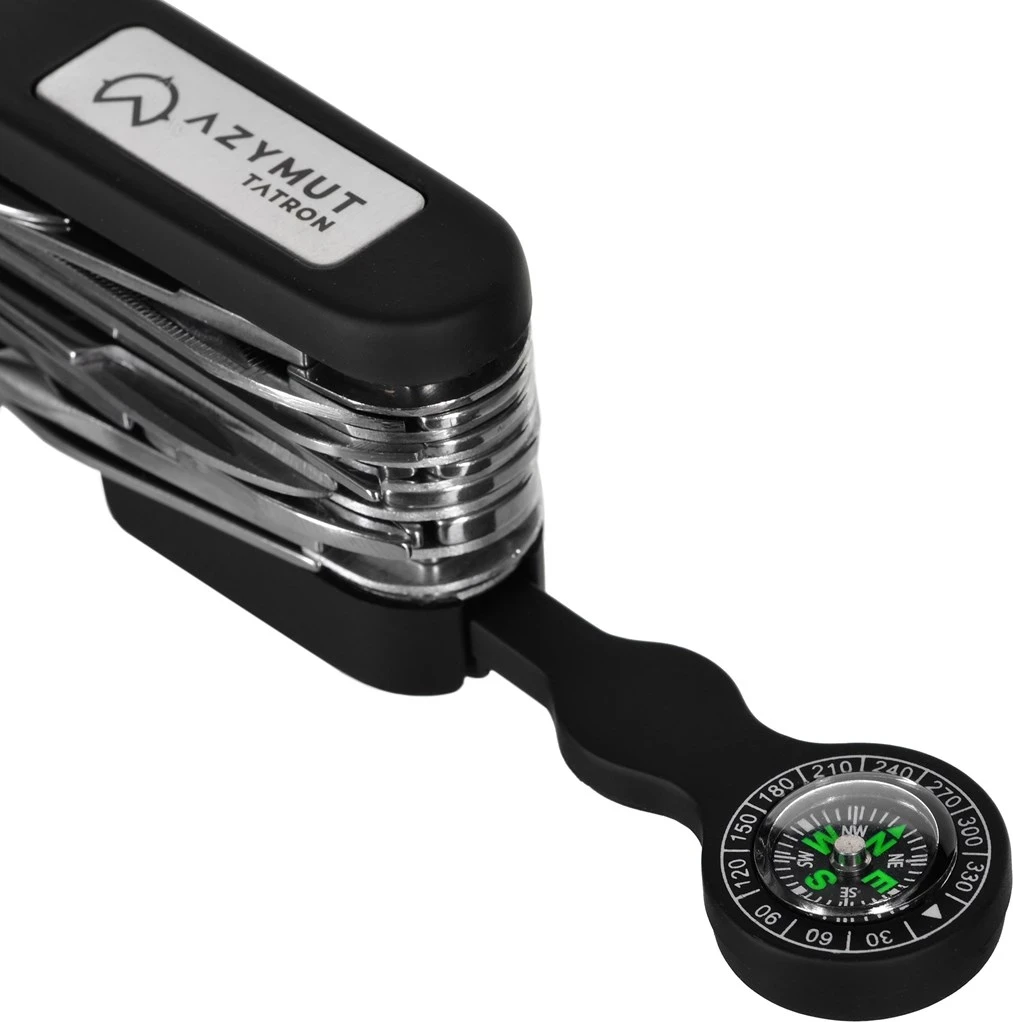 Večfunkcijska žepna nož AZYMUT Tatron - 25 orodij, etui za pas (HK20017BL)