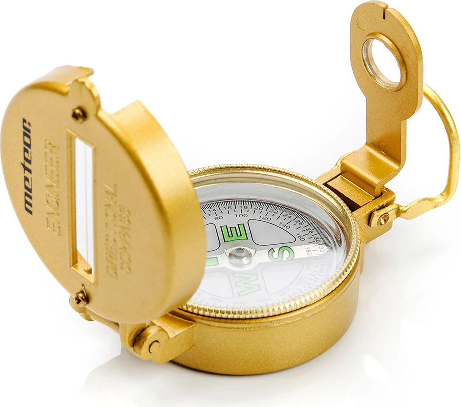 Kovinski kompas Meteor, zlate barve