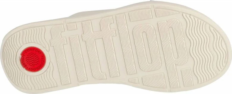 Sandali za ženske, FitFlop F-Mode Flatform FW5-477, beli