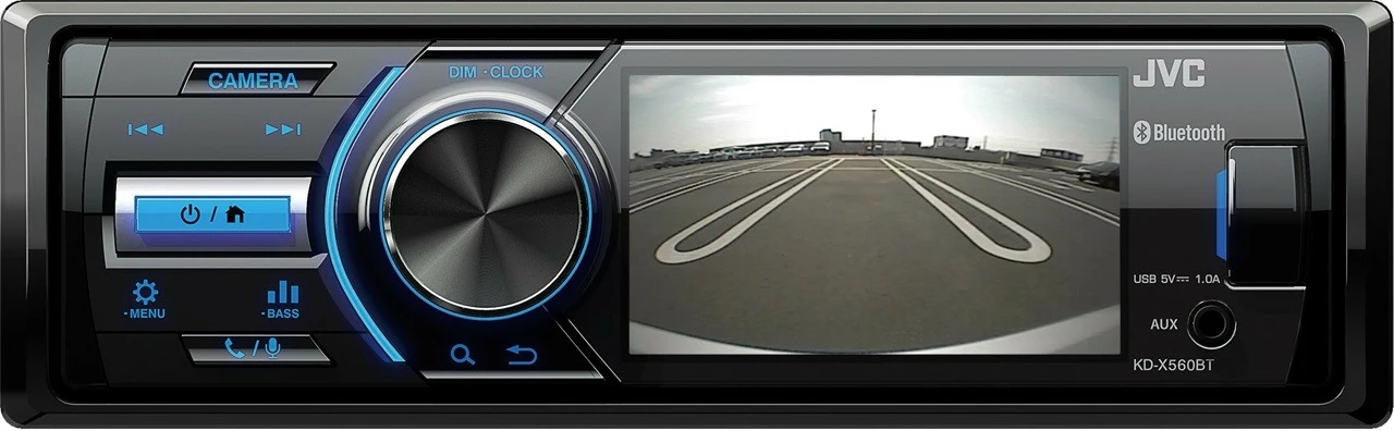 Avtoradio JVC KDX-560BT, Bluetooth, zaslon 3 palce, črn