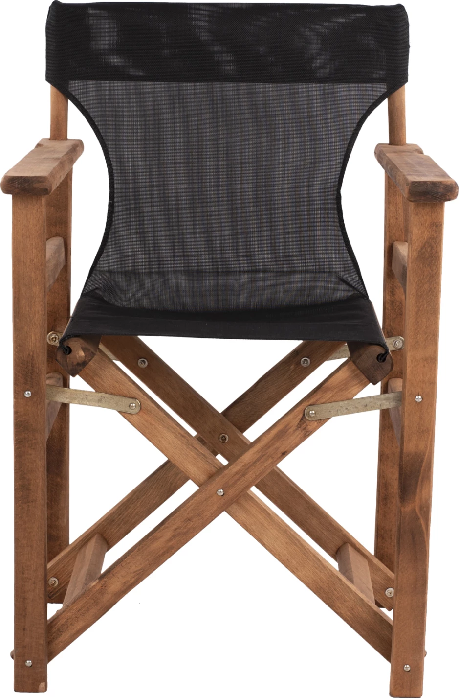 Režiserski stol Limnos oreh z tekstilom črn FH10368.05