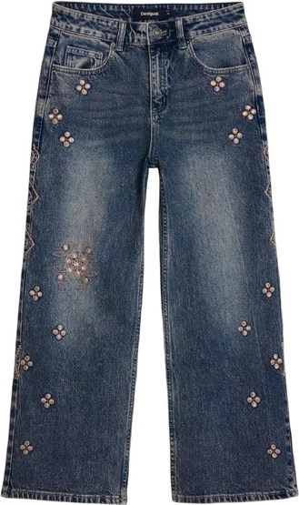 Jeans za ženske Desigual, modri