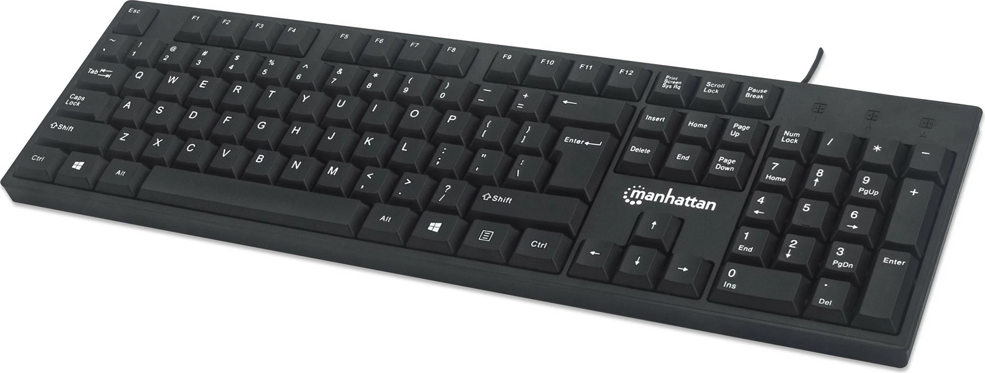 Tastatura MANHATTAN USB, črna