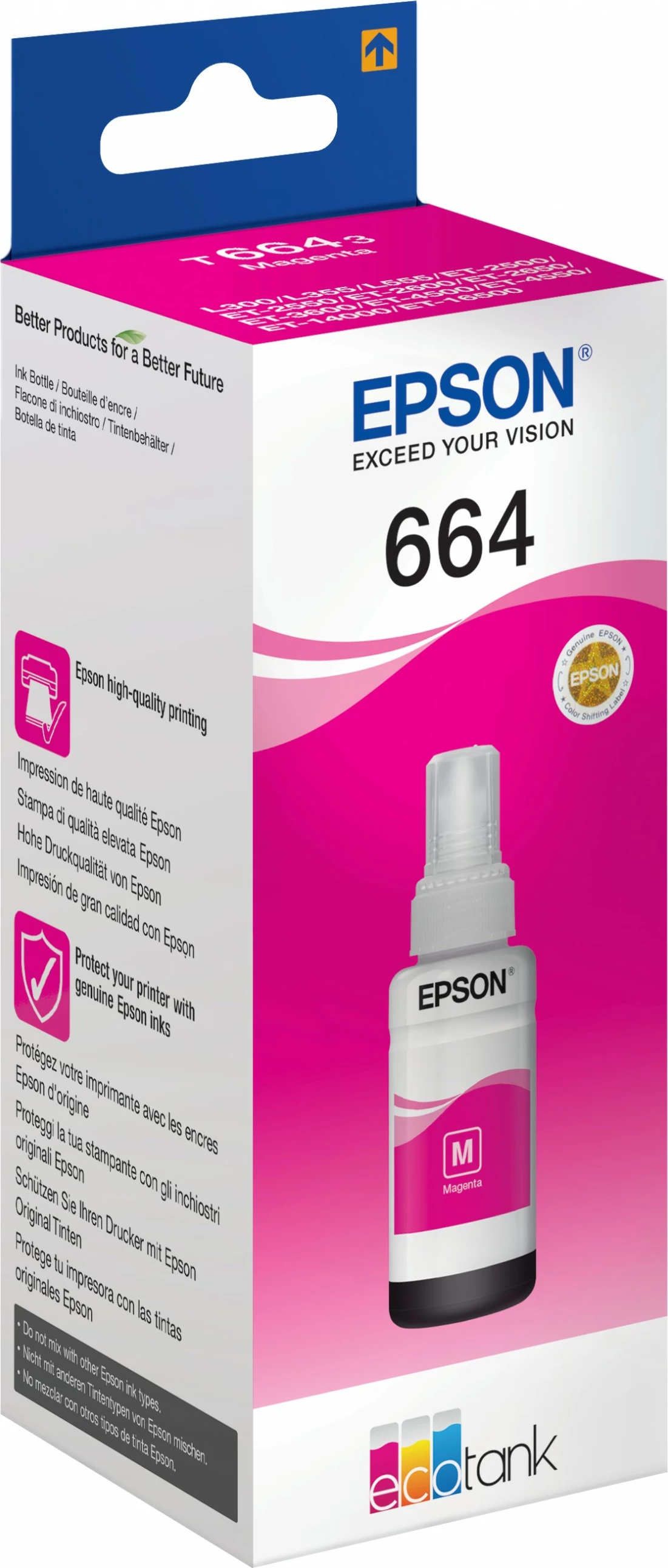 Barvilo, 70 ml, magenta Epson 664 Ecotank