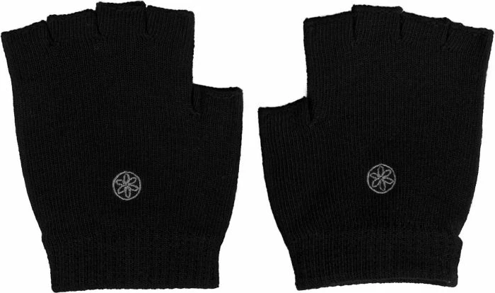 Brezprstne rokavice za jogo GAIAM, za moške in ženske, črne