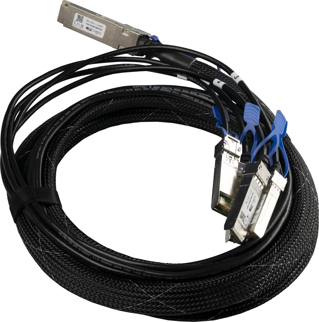 Optični kabel MikroTik XQ+BC0003-XS+, QSFP28 na 4x SFP28, 3 m, črn Optični kabel MikroTik XQ+BC0003-XS+, QSFP28 na 4x SFP28, 3 m, črn
