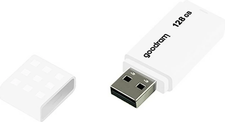 USB ključek 128 GB, USB Type-A 2.0, bel — Goodram UME2