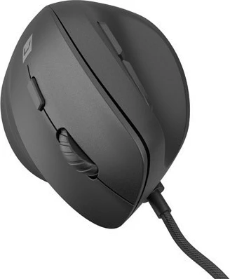 Ergonomski vertikalni miška Natec CRAKE 2 PRO, 12800 DPI, z vodo, RGB, črna