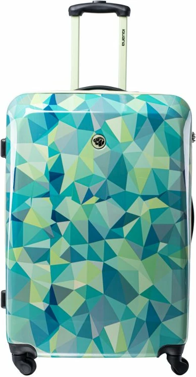 Potovalna kovček Iguana unisex, modro/zelena