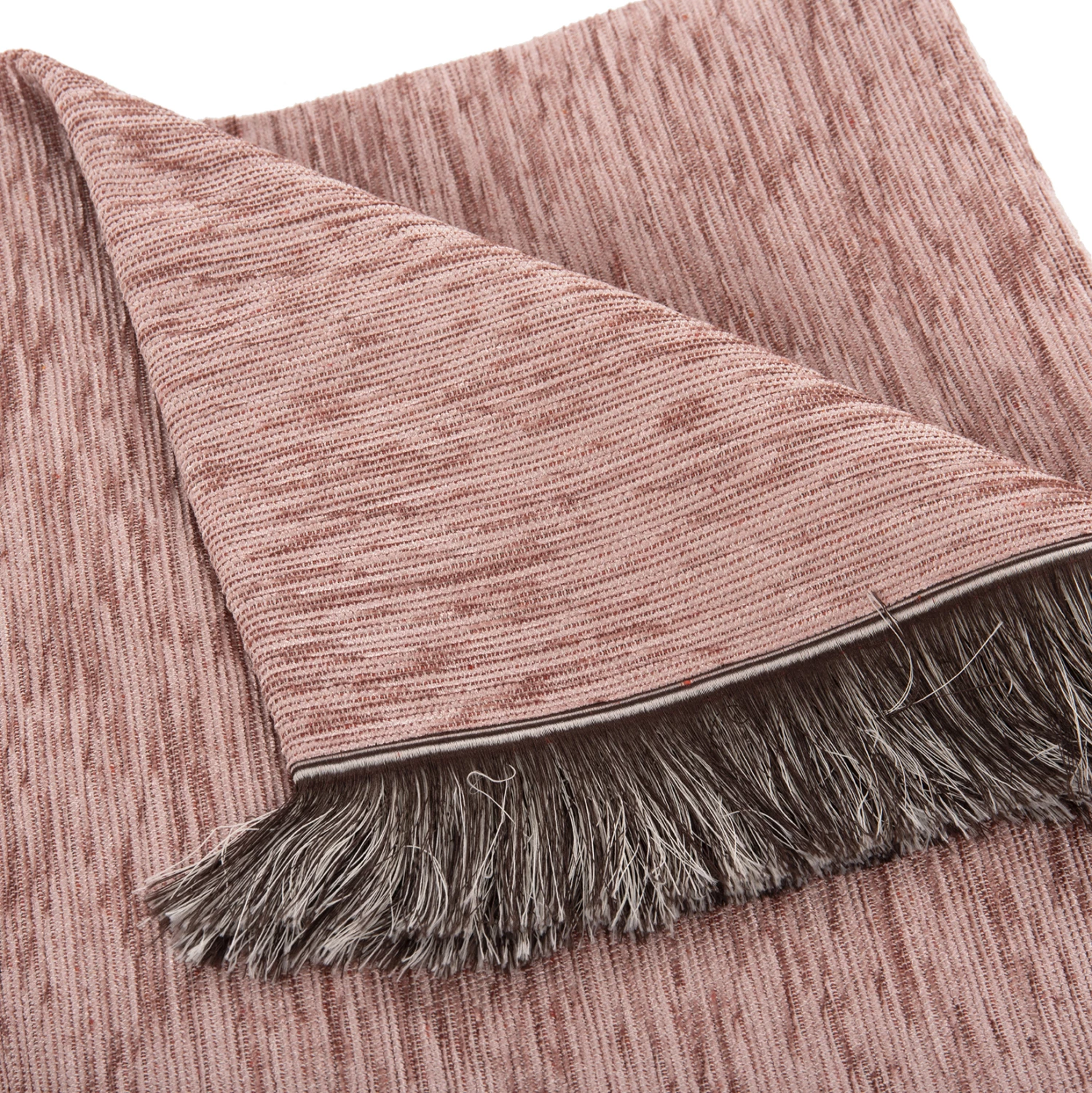 Prevleka za kavč - pregrinjalo z resicami DREAMTOPIA FH12165.11 v barvi prašno roza 295x170 cm