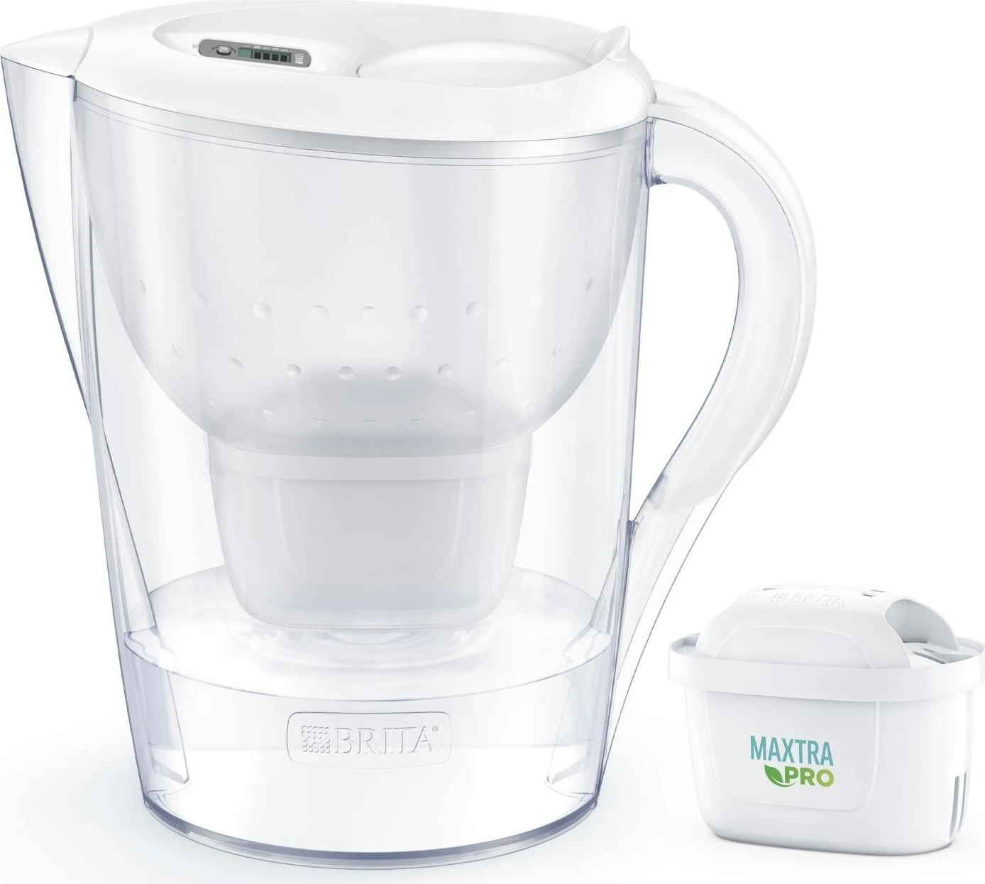 Lonec za filtriranje vode Brita Marella XL, z 1 filtrom MAXTRA PRO Pure Performance, bel