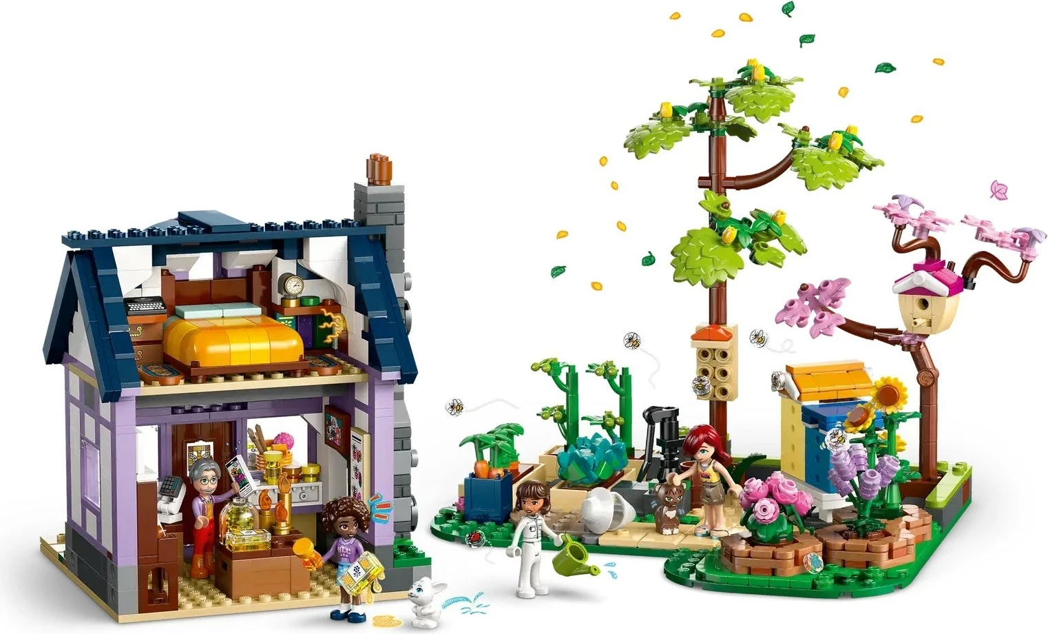 Hiša čebelarjev in vrt z rožami LEGO Friends 42669