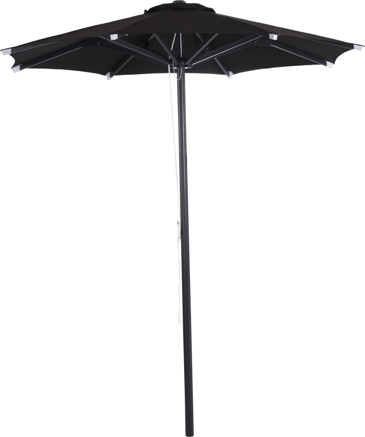 Profesionalni dežnik iz aluminija premera 2.20m iz aluminija črne barve iz akrilne tkanine FH6028.03