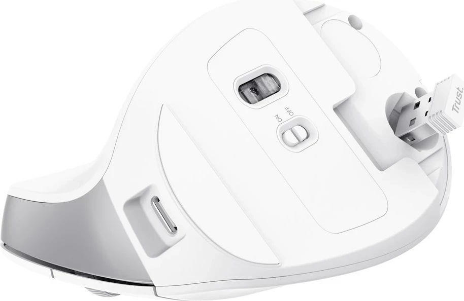 Brezžični optični miška Bayo II, Trust, 2400 DPI, bel