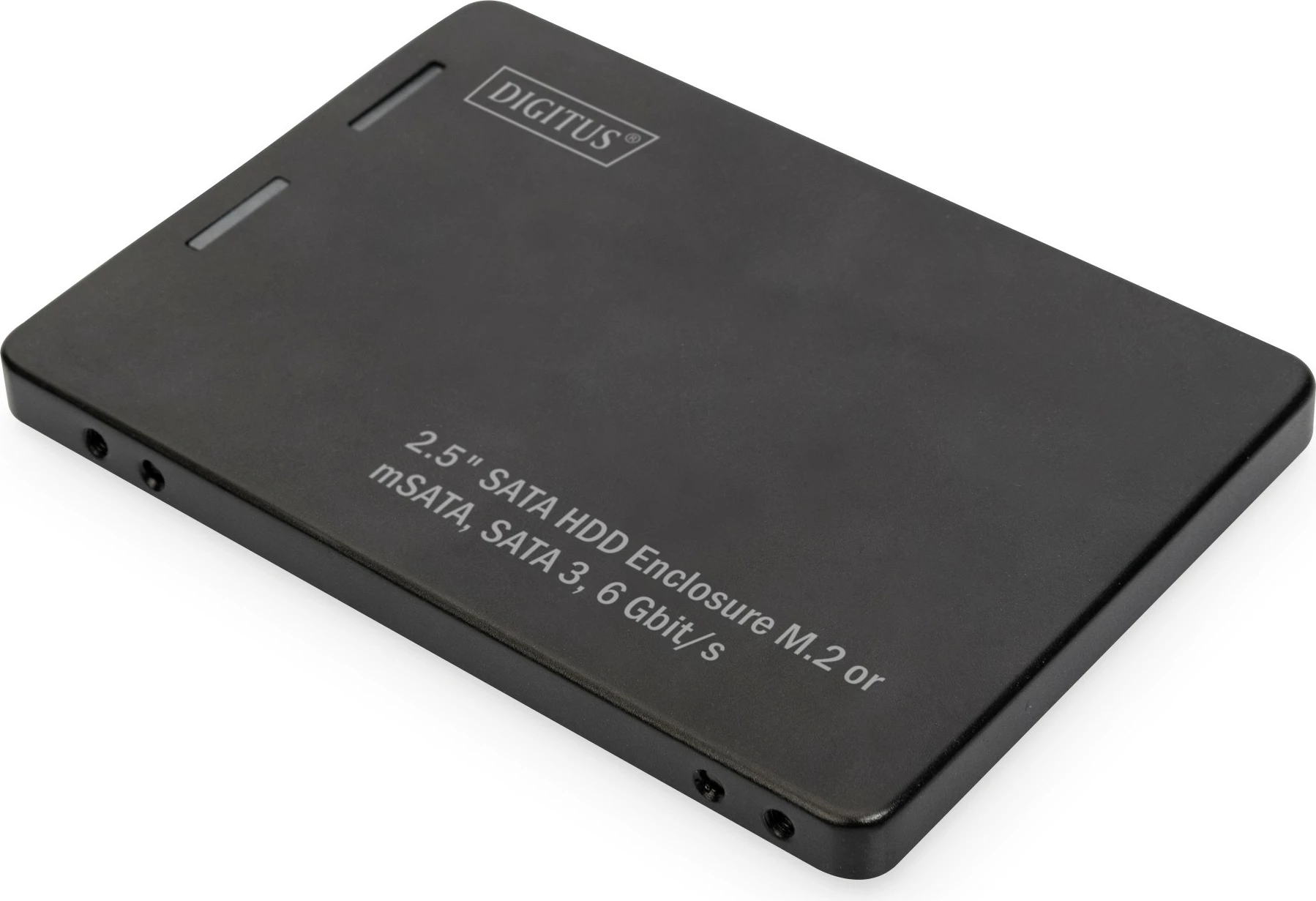 Zunanj ohišje 2,5" SATA za SSD/HDD, podpira M.2 ali mSATA, 6 Gbit/s, črno - Digitus