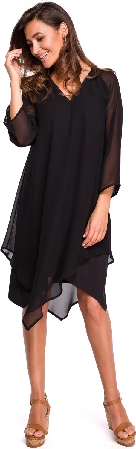 Obleka boho Stylove 132590, črna