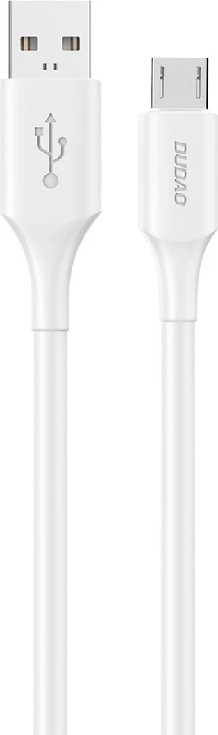 Kabel za hitro polnjenje in prenos podatkov Dudao L2SM USB-A v micro USB, 1,2 m, 6A, bel