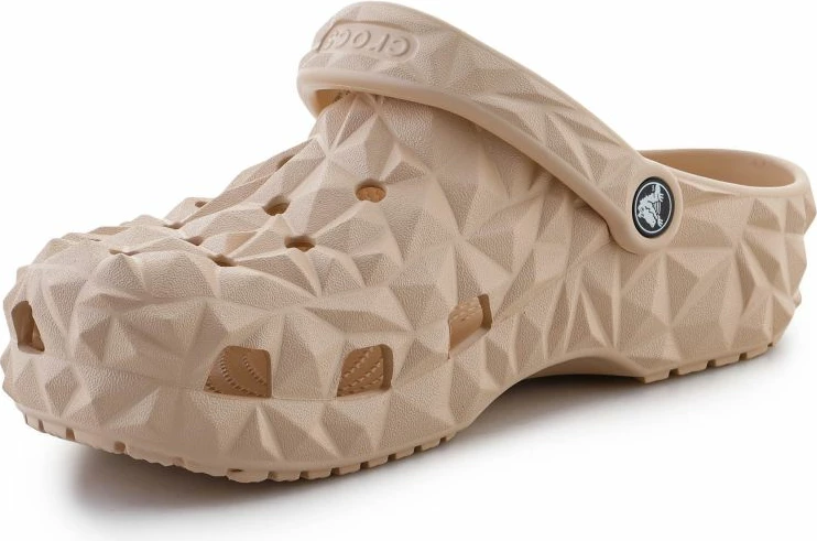 Klasike geometrijske natikače Crocs Classic Geometric, krem, moški in ženske