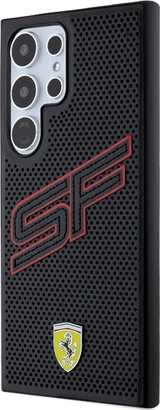 Ovitek Ferrari Big SF Perforated za Samsung Galaxy S24 Ultra, črn