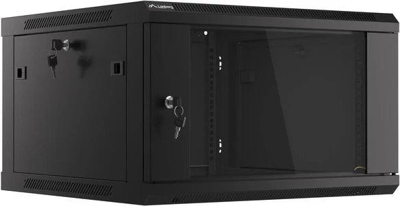 RACK ohišje LANBERG WF01-6606-10B, 6U, z ogledalnimi vrati