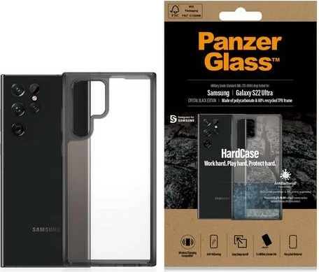Ovitek PanzerGlass HardCase za Samsung Galaxy S22 Ultra, prozoren