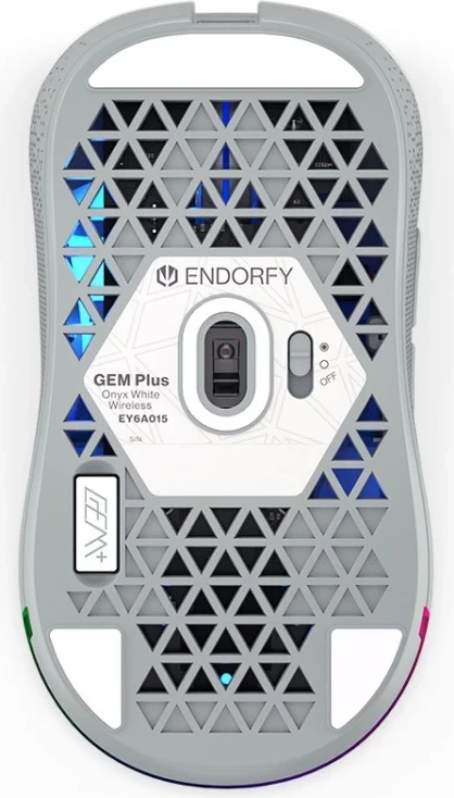 Brezžični miš Endorfy Gem Plus Onyx, bel